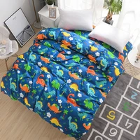 polyester duvet cover cartoon quilts cover dinosaur pattern queen full single twin comforter blanket case kids adults home 2021
