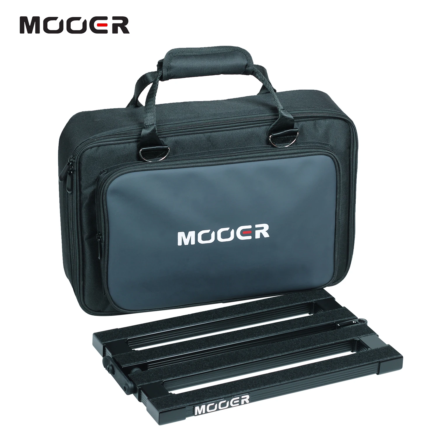 

MOOER PB-10 Professional Guitar Effect Pedal Board Pedalboard Aluminum Alloy 180 Folding Design with Padded Carry Bag