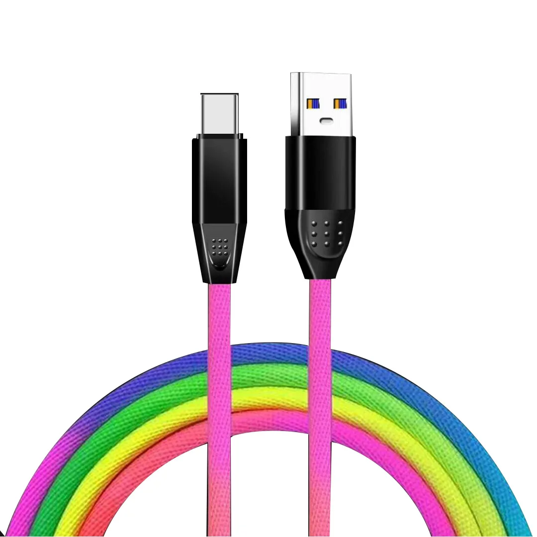Модные Micro USB Тип Кабеля C 8 Pin кабель быстрой зарядки для передачи данных