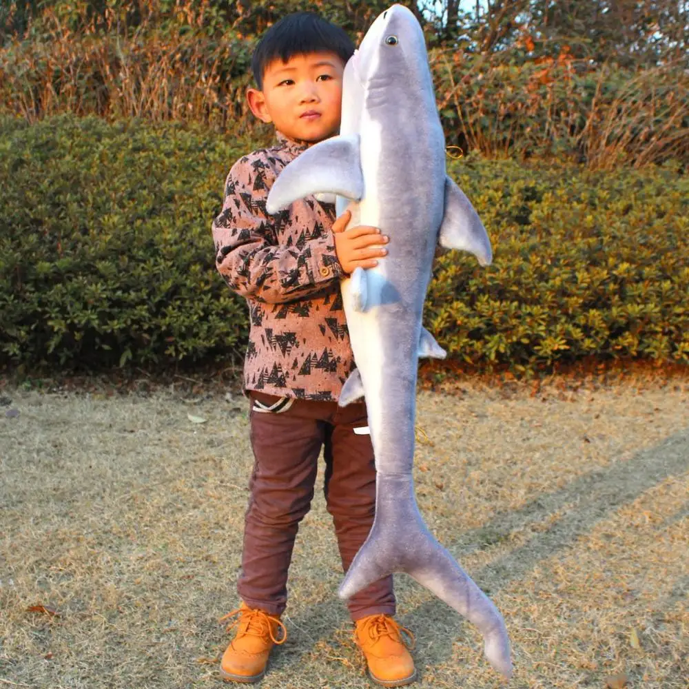 Giant Huge Life Size Shark Stuffed Marine Animals Toys Soft Plush Great | Игрушки и хобби