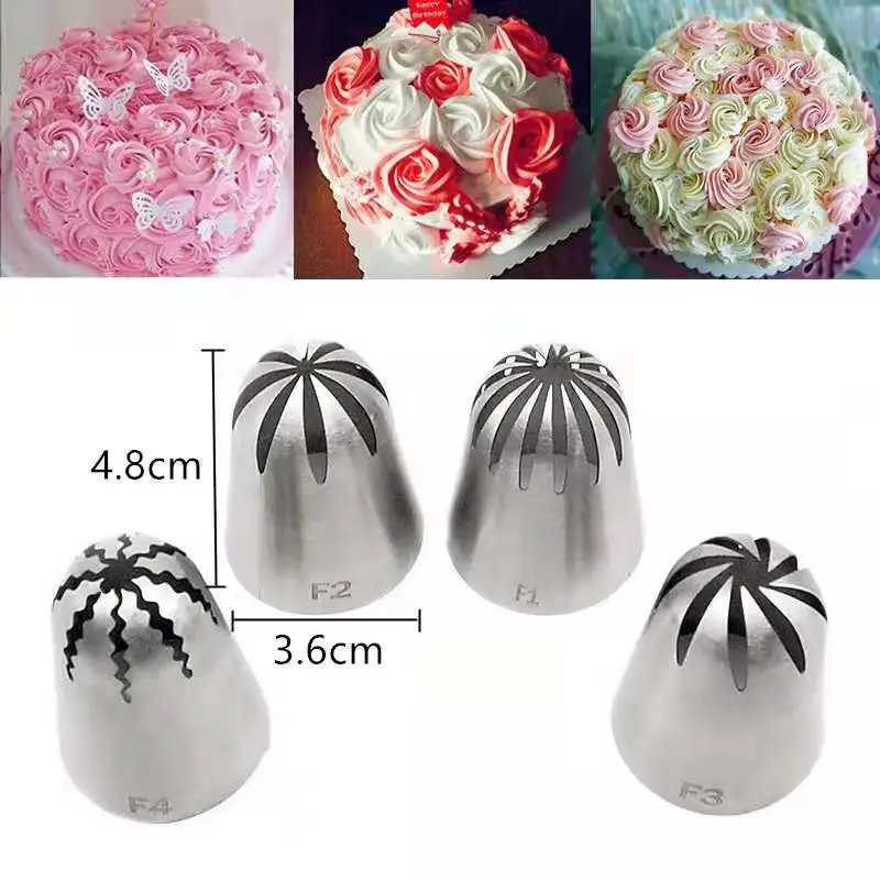 

Nozzle Stainless Steel Dessert Cake Decorating Tips Kitchen Accessories Cookie Bis Icing Piping Cream Pastry Bag