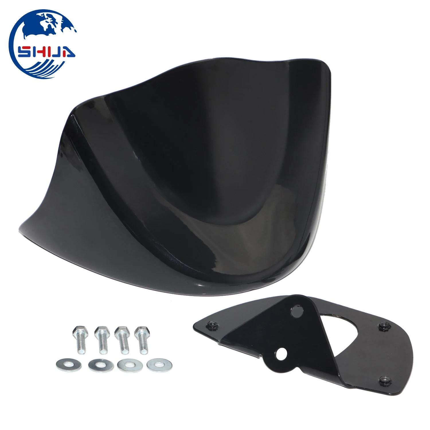 Мотоциклетный глянцевый черный передний нижний спойлер брызговик обтекатель