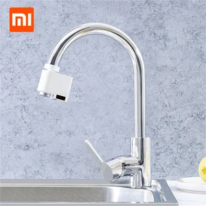 xiaomi smart sensor faucet infrared sensor automatic water saver tap anti overflow kitchen bathroom inductive faucet free global shipping