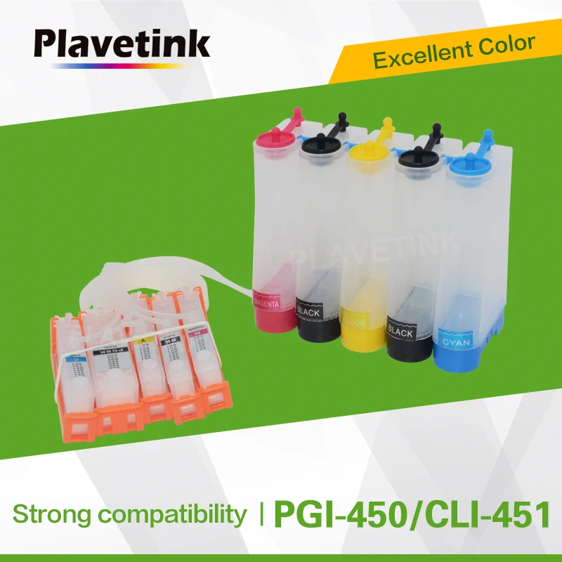 

Plavetink Ciss Ink Tank For PGI 450 CLI 451 Cartridges For Canon PIXMA iP7240 MG5540 MG6440 MG5440 MG6340 MX924 MG7140 Printer