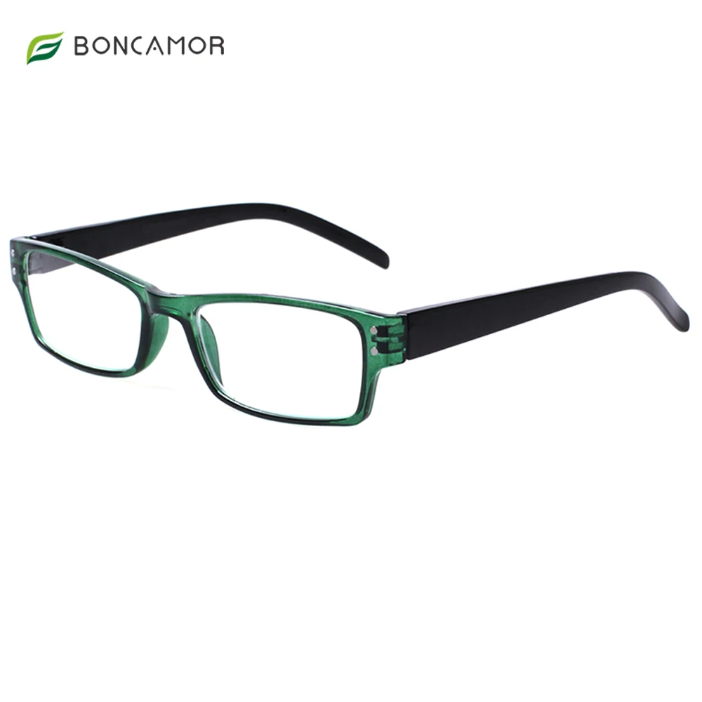 Очки для чтения Boncamor качественные считыватели с пружинными петлями мужчин и