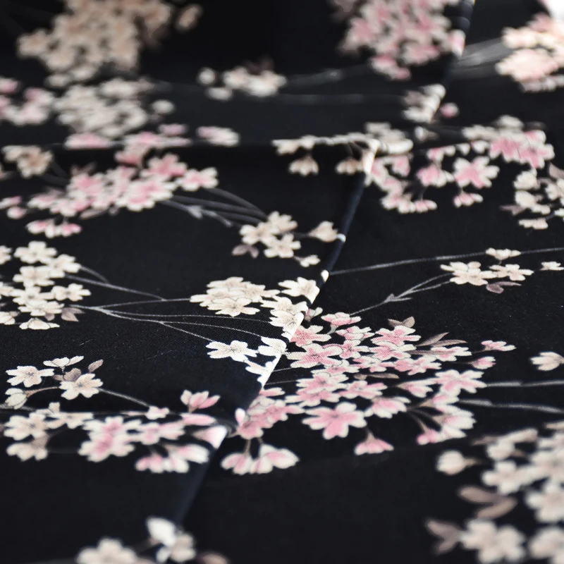 Японские сакурские цветочные цветы 140 см x 100 см/55 дюймов 39 цветение вишни ткань на