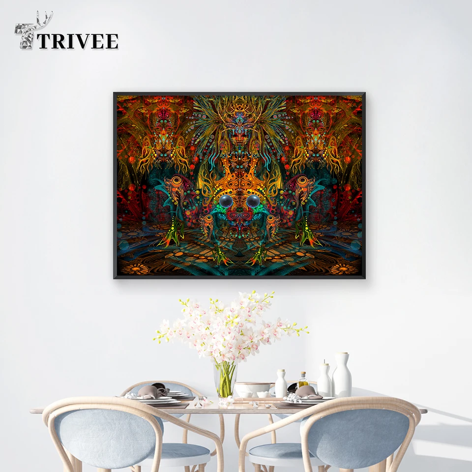 Абстрактные настенные живописные картины печать на холсте Подарочное настенное