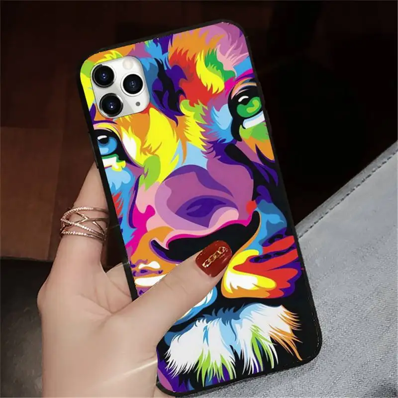 

Wolf Tiger Lion horror animal Phone Case for iPhone 11 12 pro XS MAX 8 7 6 6S Plus X 5S SE 2020 XR