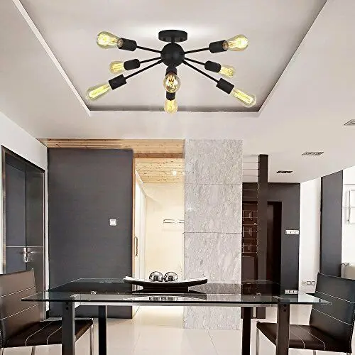 Современный потолочный светильник с 8 осветительными приборами Sputnik Chanderlier из