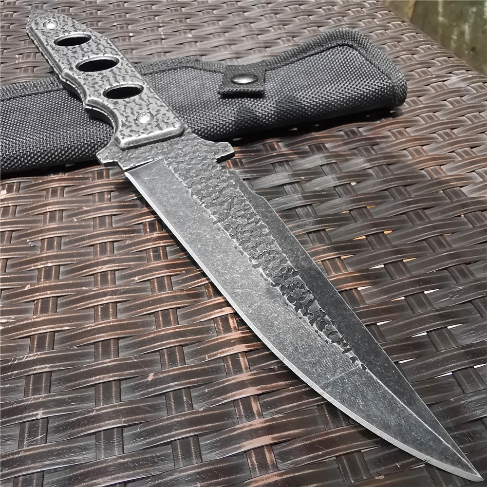 Кованый нож 10 62 дюйма из нержавеющей стали с фиксированным лезвием охотничий для