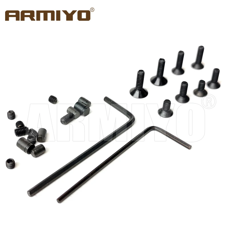 Armiyo Тактическая пластина крепления заднего муштарного прицела G17 G19 Gasket, подходит для универсальной точечной охотничьей аксессуары на.