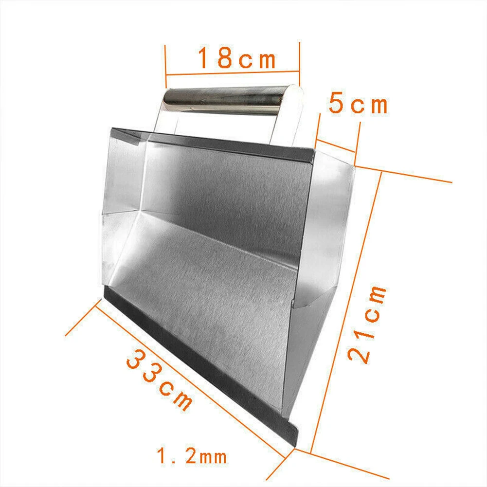 

Stainless Steel Wall Plaster Dust Trowel Putty Scraper Concrete Cement Tool Concrete Trowel Scraping Dust Trowel Powder