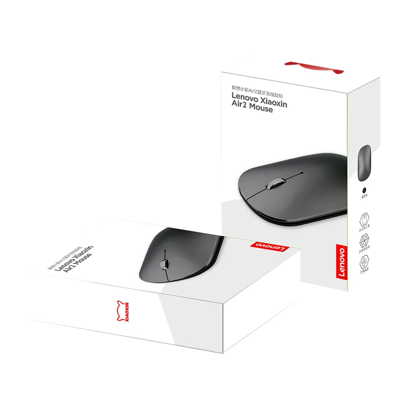 Оригинальная беспроводная мышь Lenovo xiaoxin air2 Bluetooth V5.0 USB интерфейс для компьютера MAC