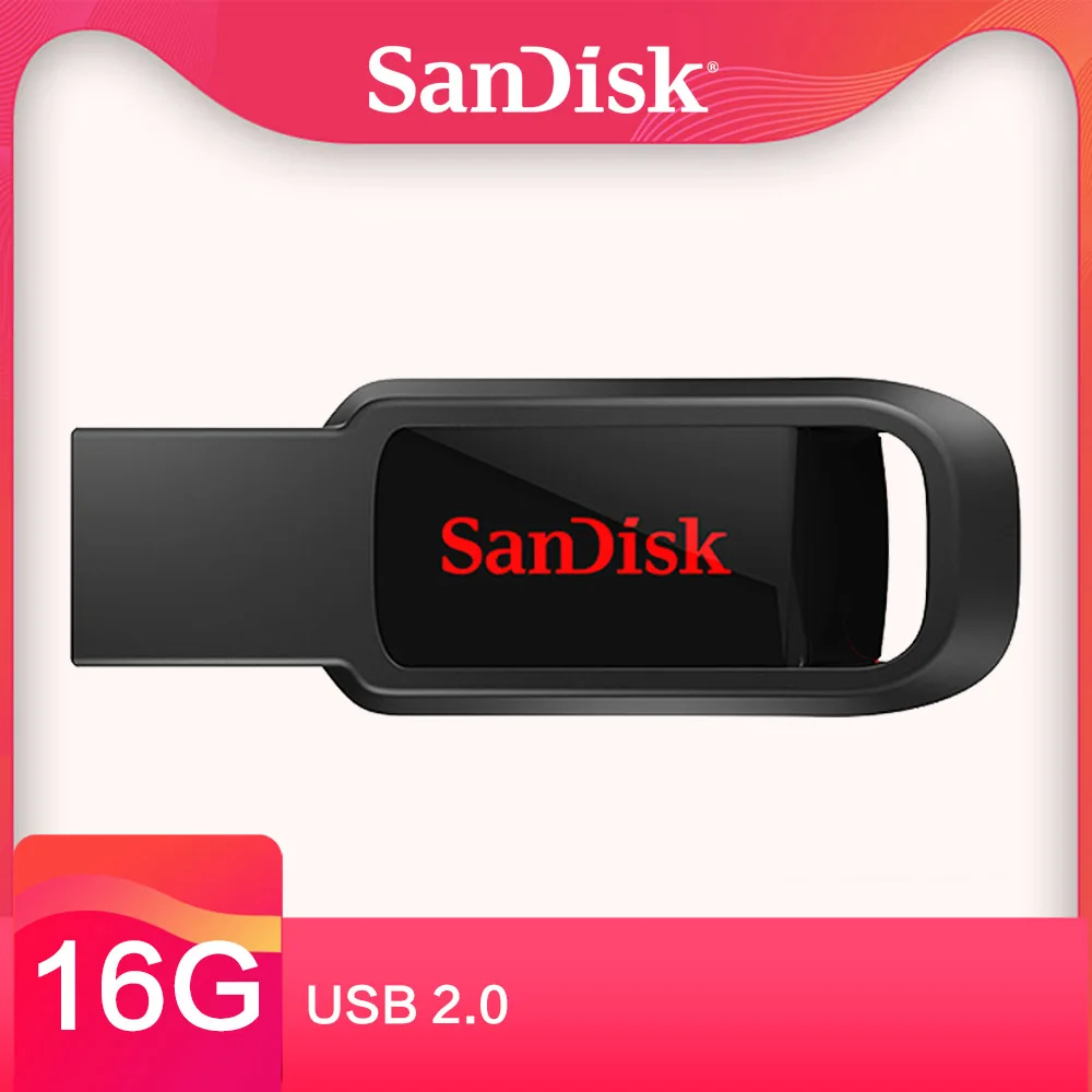 Оригинальный SanDisk CZ61 USB флеш-накопитель ЧЕРНЫЙ Флеш-накопитель 2 0 128 Гб 64 ГБ 32 16