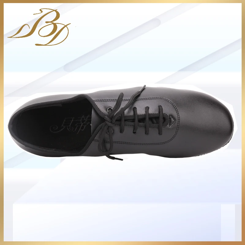 401BD танцевальная обувь для мужчин Туфли латинских танцев стандарт 401 черные