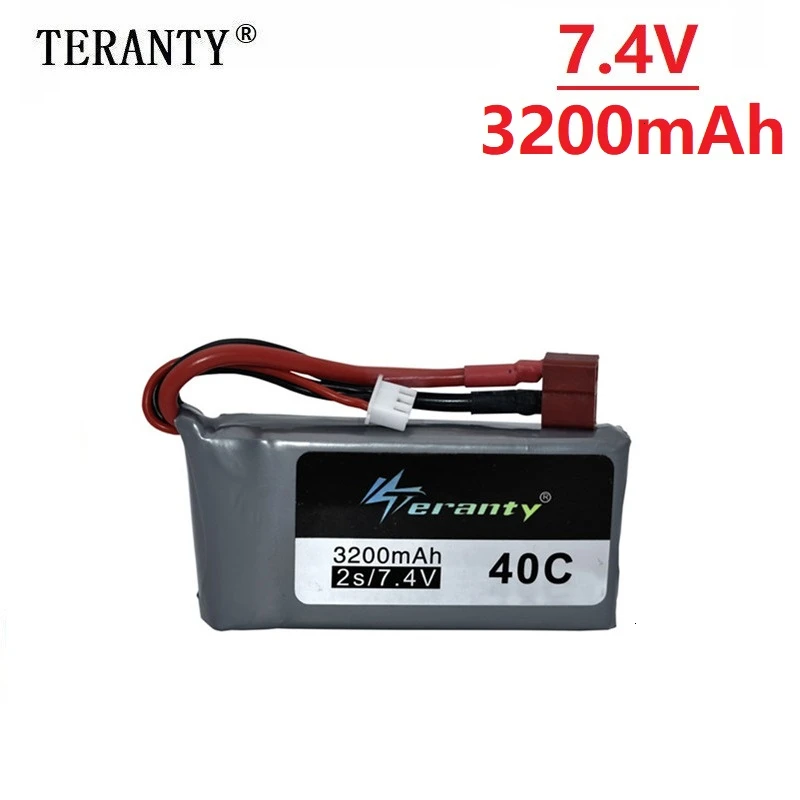 Аккумулятор Lipo 7 4 В 3200 мАч для Wltoys 12428 12423 RC четырехколесный автомобиль 2s 1500
