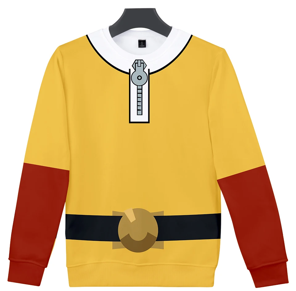 

ONE PUNCH MAN 3D Unisex O-Neck Sweatshirt Fashion Long Sleeve Sweatshirt Hot Selling Cosplay Casual Streetwear Clothes xxs-4xl