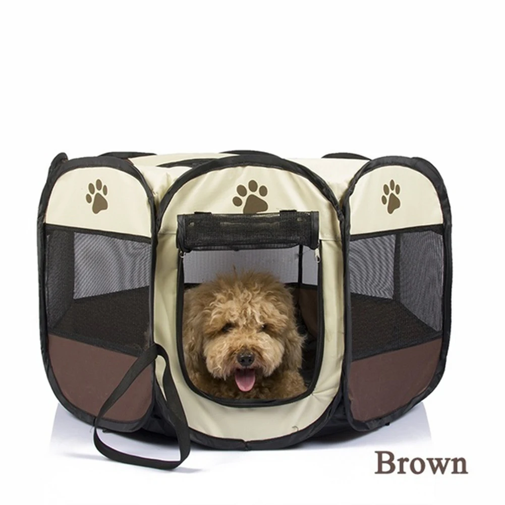 Складной ящик из ткани Оксфорд для домашних животных забор собак и кошек манеж