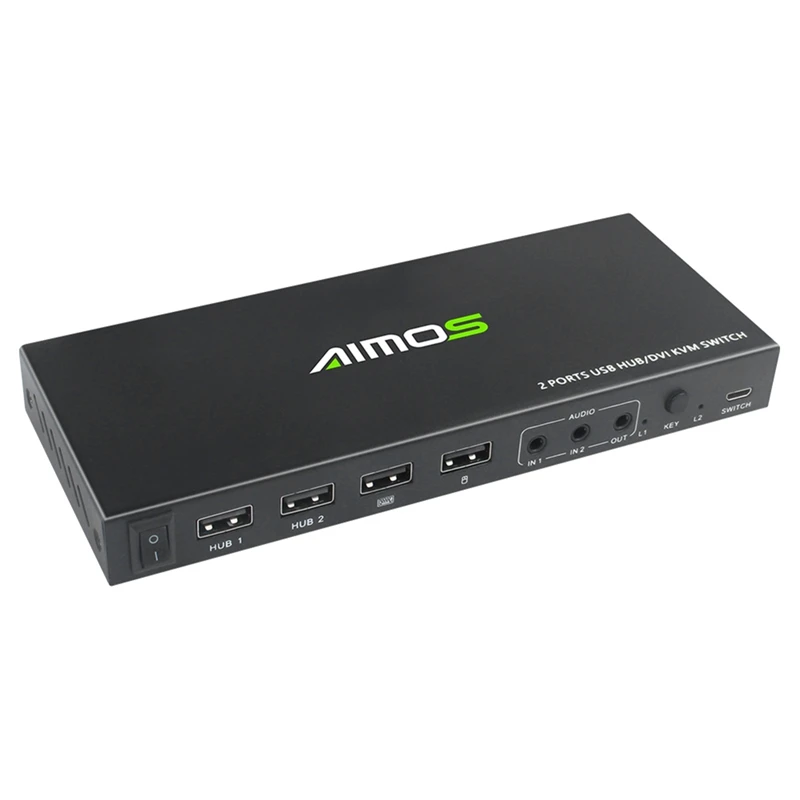 2 в 1 выход 2-Port USB DVI KVM Hdm коммутатор с поддержкой порта переключатель разделитель