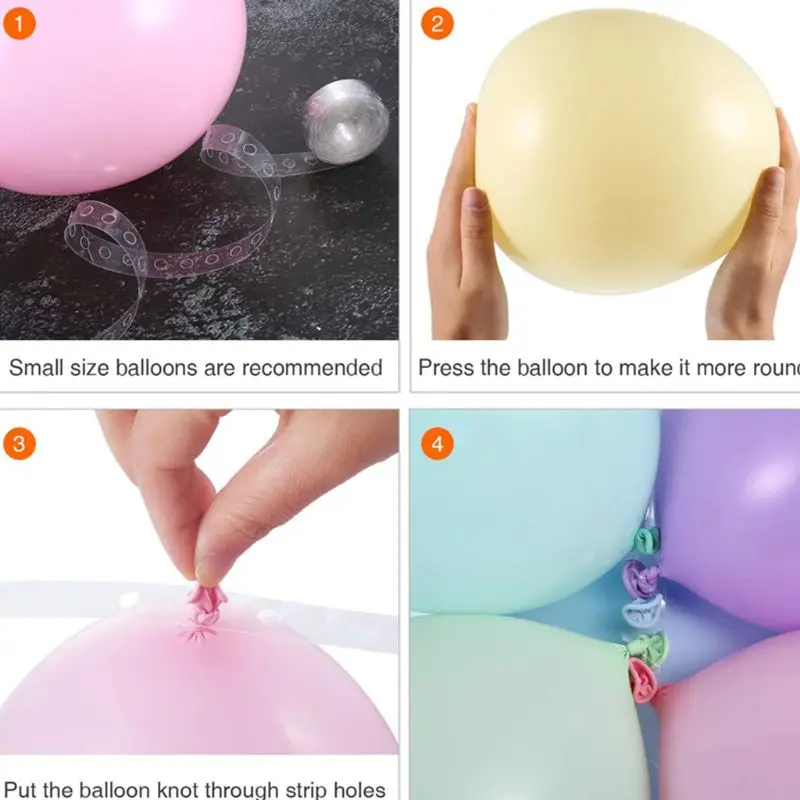 Воздушный шар арочный комплект гирлянда украшающая полоска 4 рулона один и