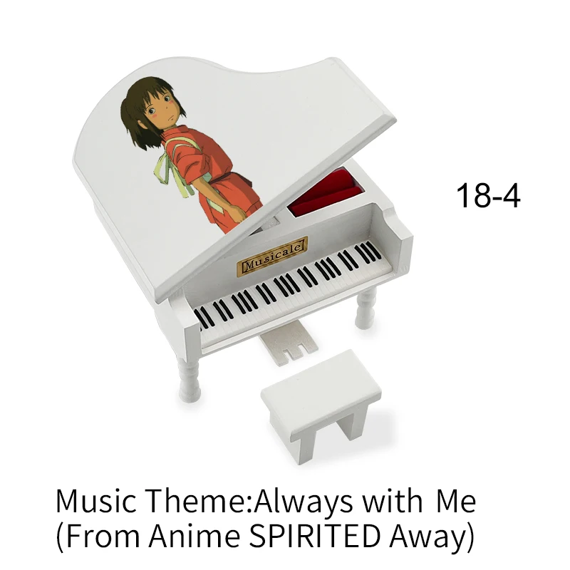 

Always with me Music Box Anime Song Movie Spirited Away Piano Model Musical Present Home Decor Coffee Shop Display Girl Toy Gift