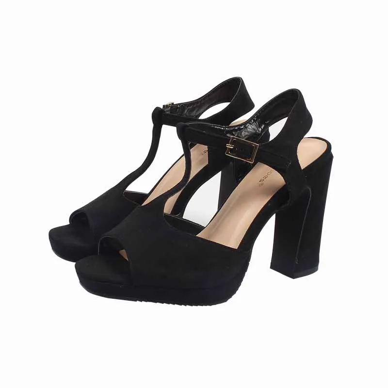 

Black Platform Sandals Fashion Womens Shoes 2021 Open Toe High Heels Large Size Suit Female Beige Espadrilles Luxury Peep High-h