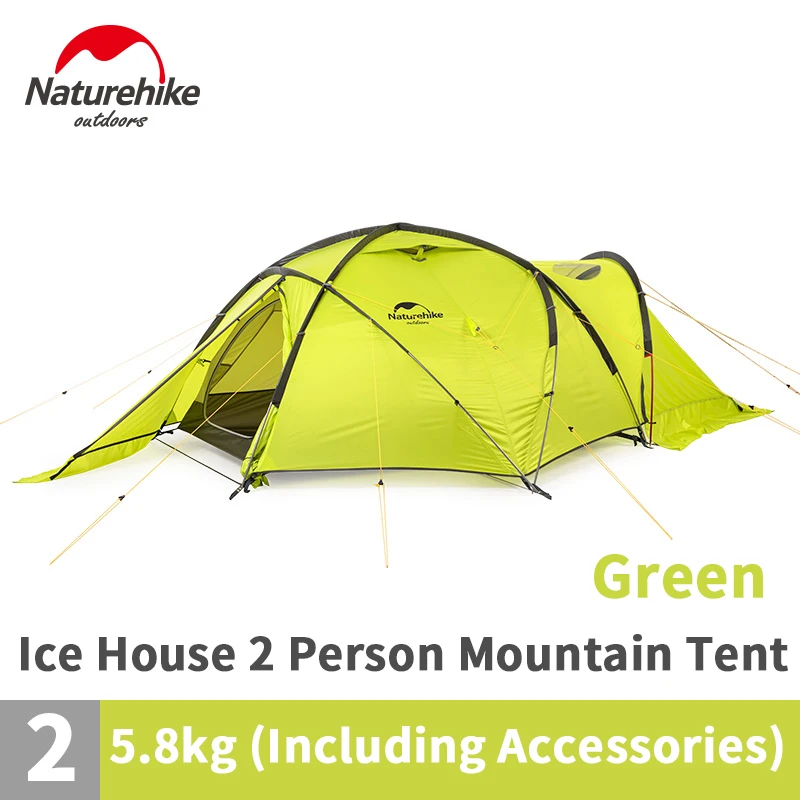 

Naturehike Ice House 2 Presons Winter Outdoor Camping Tent 70D Nylon Windproof Rainproof High Performance Hiking Tent
