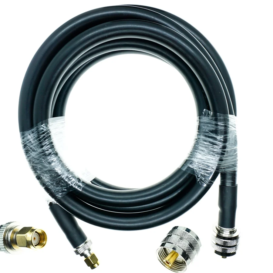 Кабель LMR400 RPSMA Male к UHF PL259 4G LTE Усилитель сотового сигнала усилитель VHF CB HAM RF