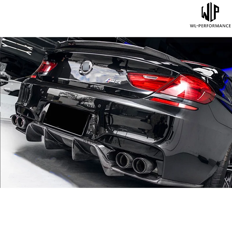 F06 M6 высокое качество углеродного волокна заднего бампера Диффузор губ для BMW 6