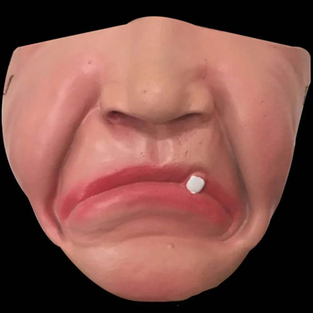 Смешная и страшная латексная маска клоуна на половину лица Вечерние Маски для