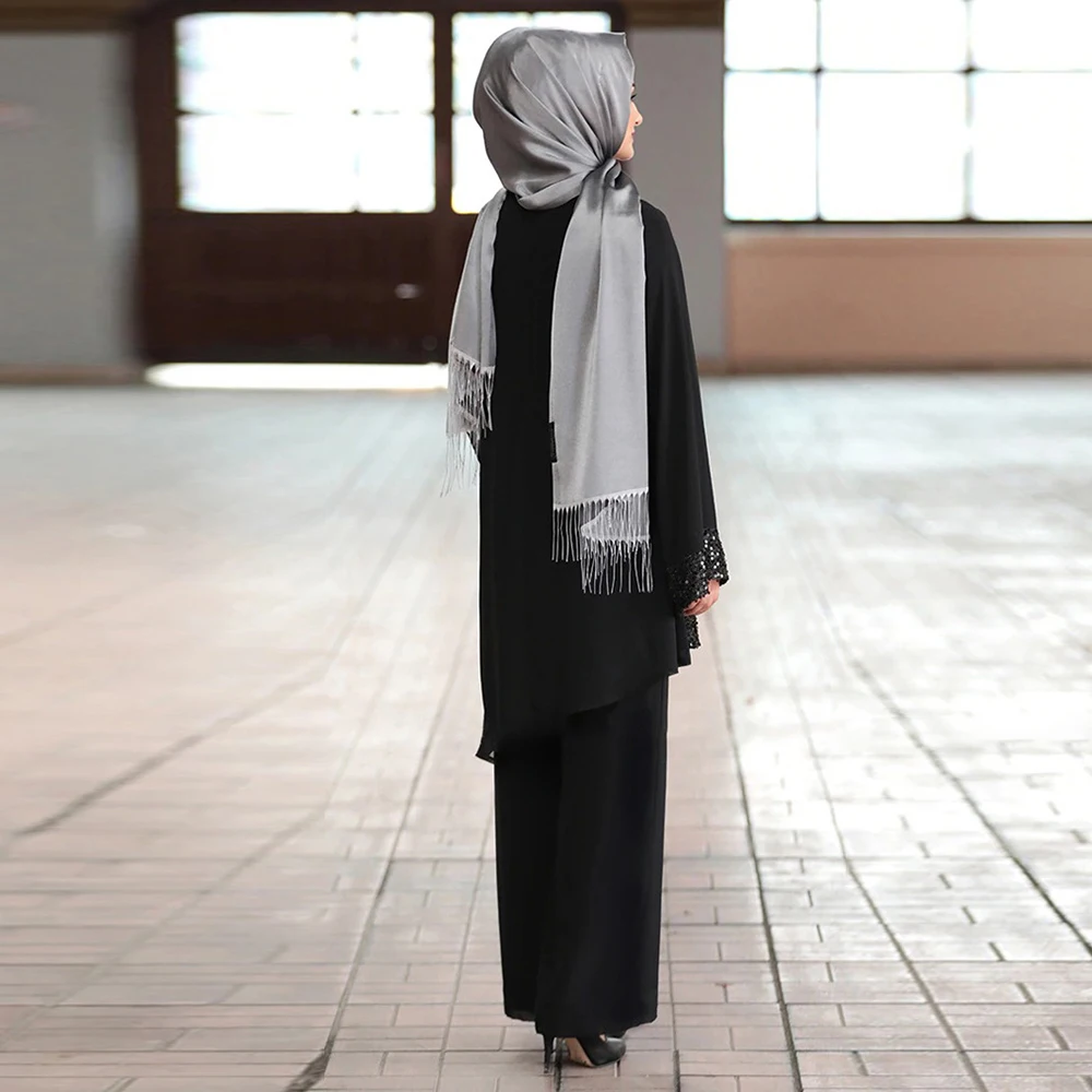 Рамадан ИД Мубарак Дубай абайя Турция хиджаб Женская одежда для женщин кафтан