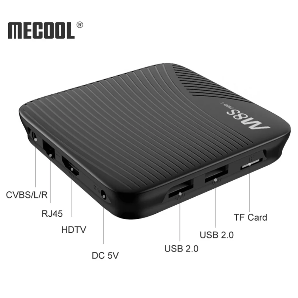 ТВ приставка MECOOL M8S PRO L A Smart на базе Android 7 1 Восьмиядерный процессор Amlogic S912 64 бит 3