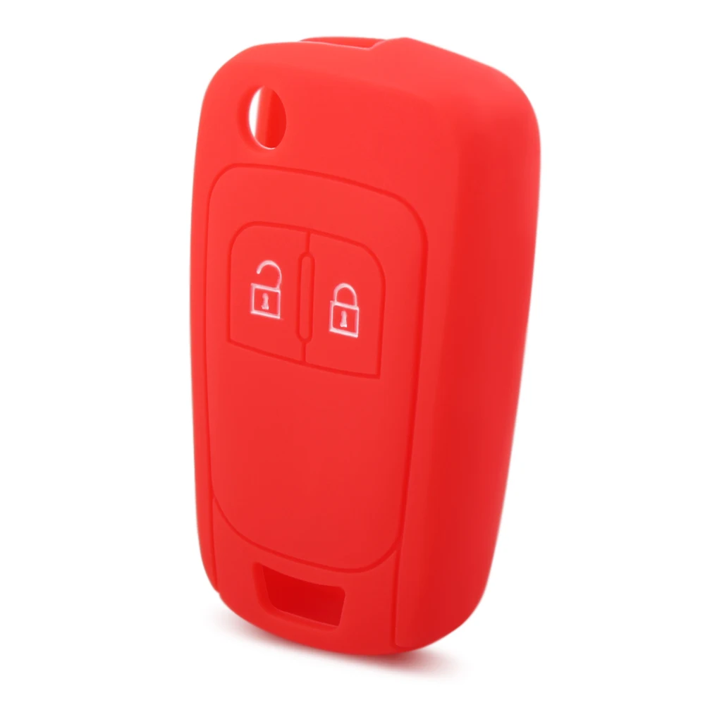 2 кнопки силиконовый Автомобильный Брелок дистанционного управления с ключом