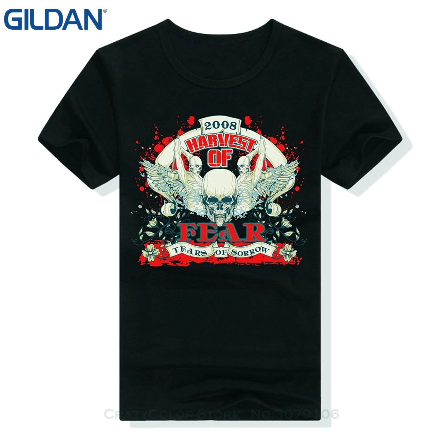 

Fashion Style Printing Leisurely Loose Tops Cotton Short Sleeve Tees Personalized Custom Printed T-shirt Harves