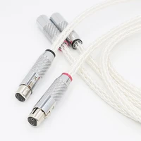 1pair 8ag occ silver plated xlr audio cable balance cable xlr cable male to female mf audio cable