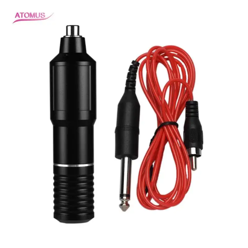 

1pc Professional and practical Silver cage long pen tattoo machine motor all in one machine with hook line Tattoo accesories