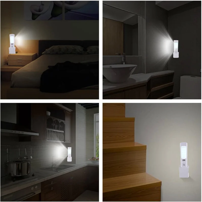 4 In 1 Motion Sensor Wall Night Light Rechargeable Emergency LED Flashlight Lamp Eu Regulations Direction ‎Adjustable | Освещение