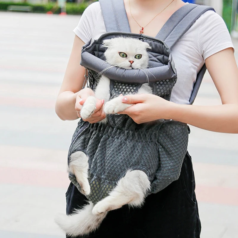 

Pet Carrier Backpack Adjustable Pet Front Cat Dog Carrier Legs Out Dog Carrier