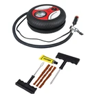 12V Портативный колесо компрессора воздуха 260Psi насос подкачки шин автомобилей вспомогательные инструменты для накачки шин насос с инструмент для ремонта шин