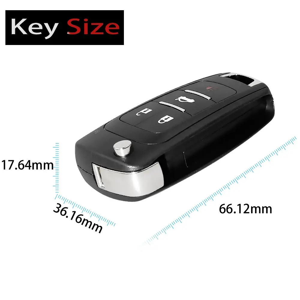 

Xhorse XKBU01EN Wire Remote Key for Buick Flip 4 Buttons