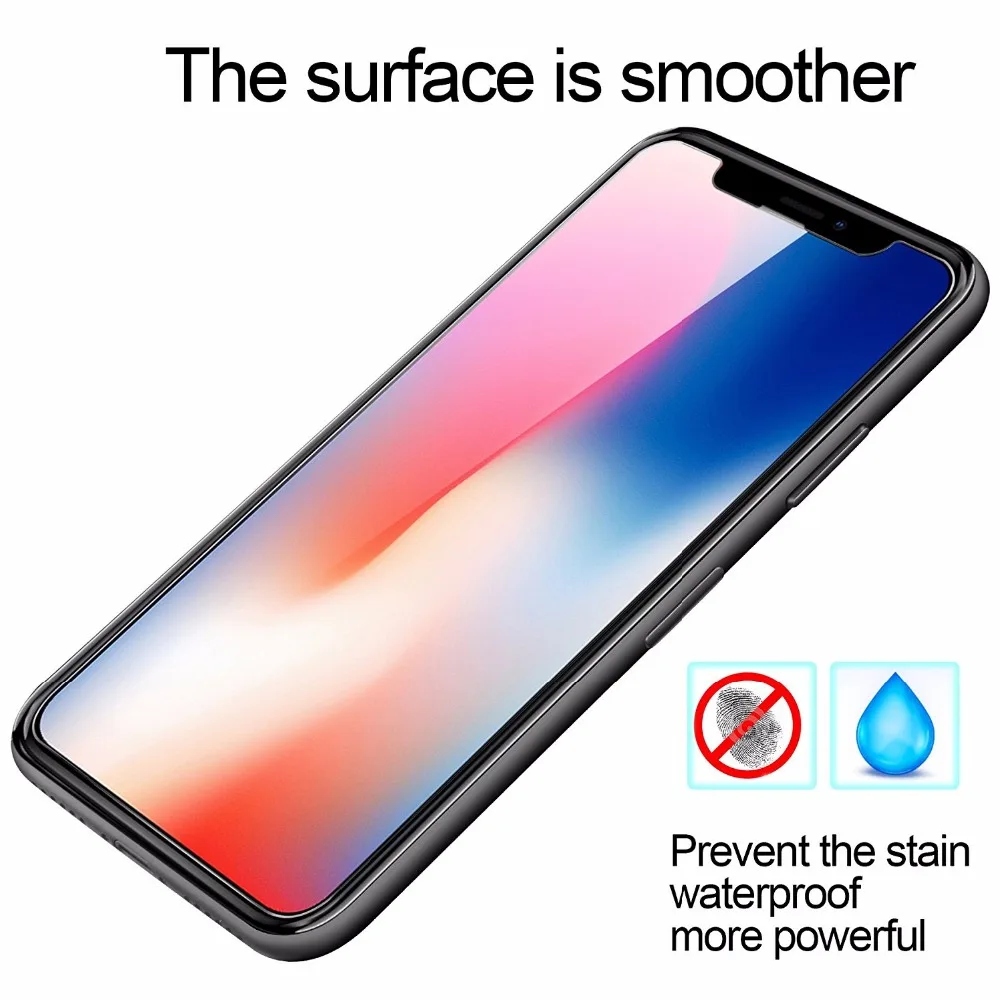 50 штук 2.5D Закаленное стекло для Apple iPhone 11 Pro XS Max XR X 8 Plus 7 6 6S SE 5 5S Защитная Пленка Покрывает не полностью