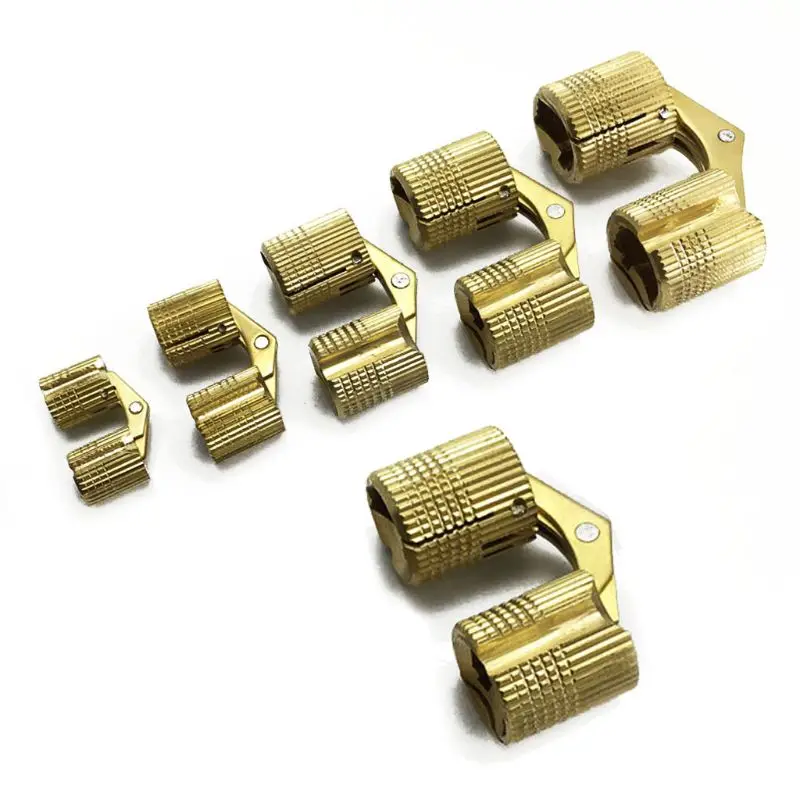 Скрытый невидимый скрытый медный бочонок ящик с петлями мебельная фурнитура для