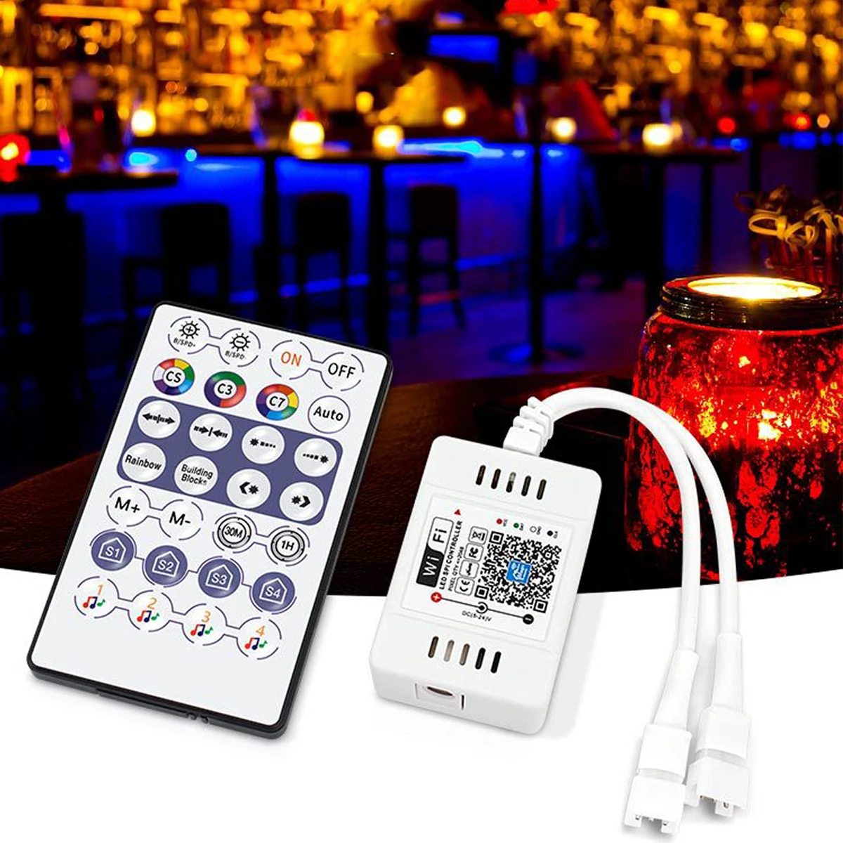 Вращающаяся Светодиодная лента RGBIC Magic Home SPI с Wi-Fi контроллером 5-10 м SM5050 2811 RGB