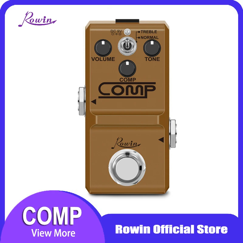 rowin ln 333 gitarre comp pedal mini analog kompresse wirkung pedale für elektrische gitarrist klassische optische komprimieren sound free global