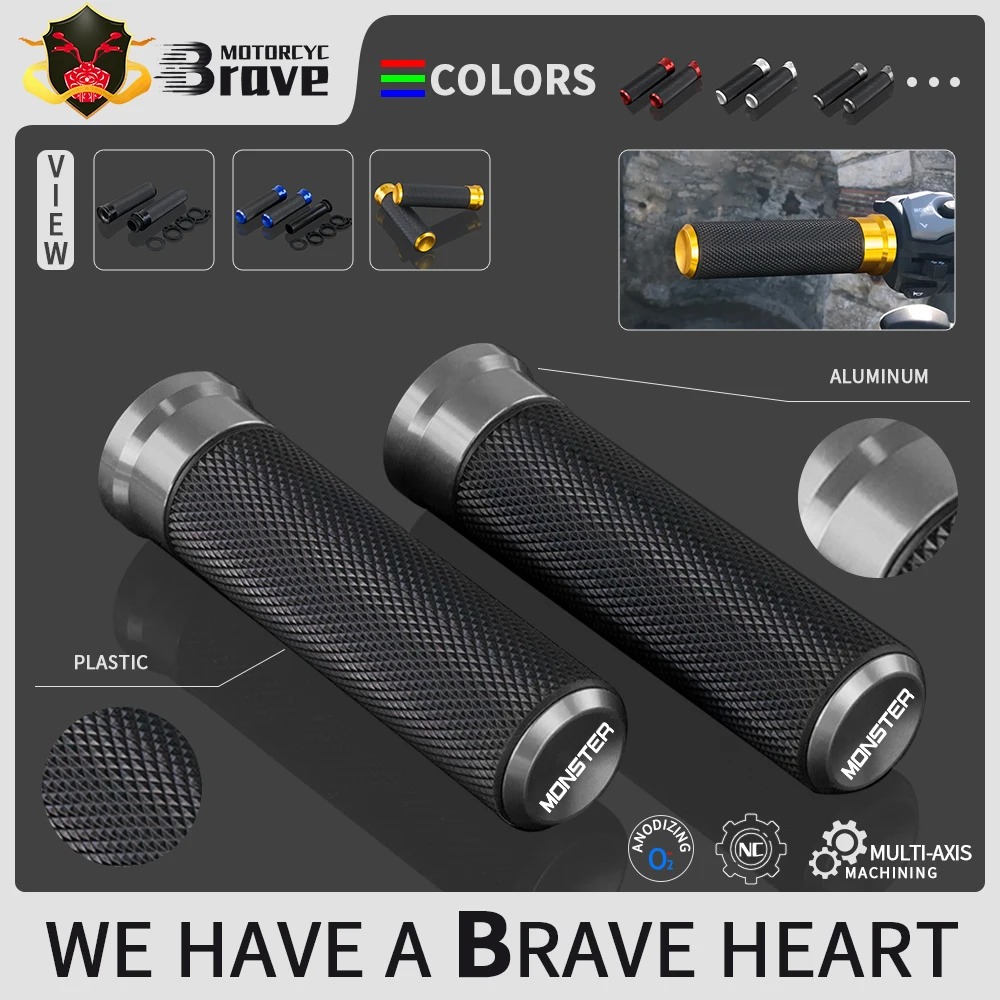 

Universal 7/8" 22MM CNC Motorcycle handlebar grip handle bar For Ducati Monster 696 600 821 620 796 1200 900 695 797