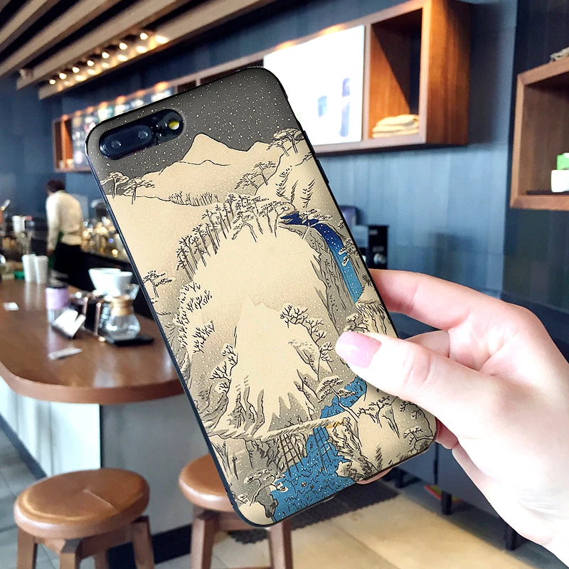 Большая волна от Kanagawa чехол для iPhone XS Max XR Мягкий силиконовый X 6 6S 7 8 Plus Coque Funda |