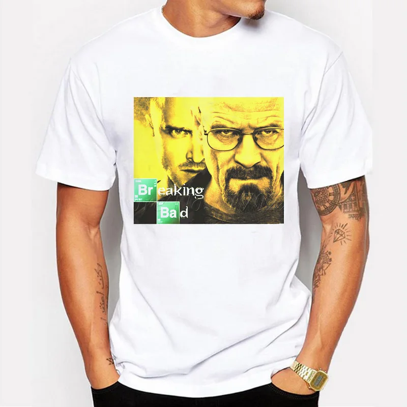 Рекламная акция, мужские футболки в стиле ретро, футболка tv Mr White Heisenberg Jessie Pinkman футболки с забавным принтом, топы с короткими рукавами - Цвет: 5548