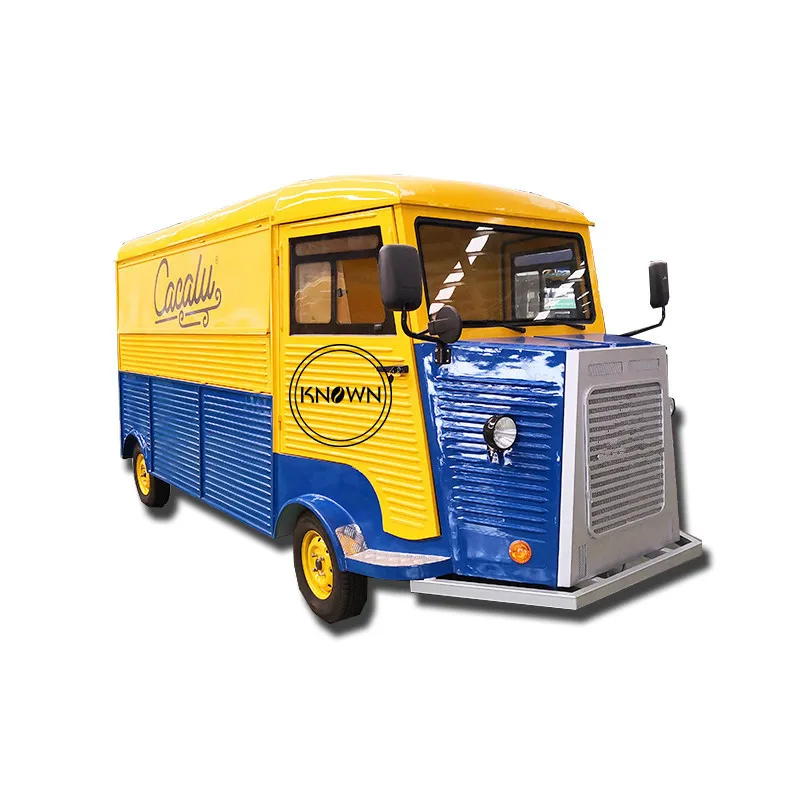 4 колеса бизнес стрит мобильный продовольственный автомобиль для хот догов Ван