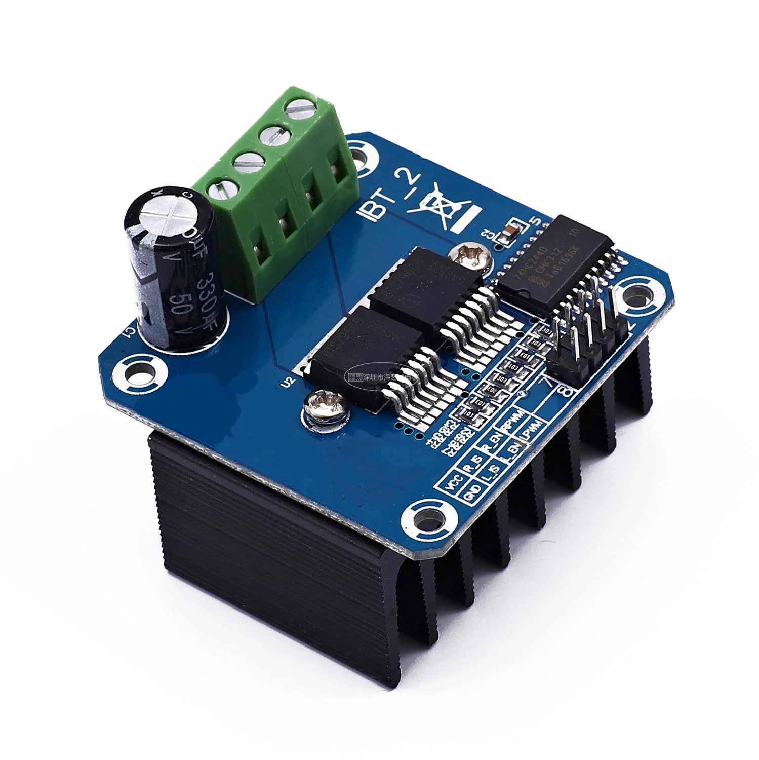 Двойной модуль двигателя высокой мощности BTS7960 43A H-bridge/smart car/ | Электронные