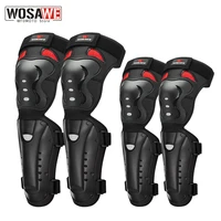 wosawe 4pcs motorcycle knee elbow protective pads motocross skating knee protectors riding protective gears pads protection